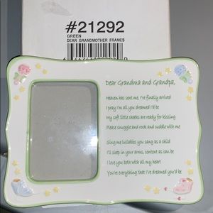 Brand New* Porcelain Baby Photo Frame with Poem
